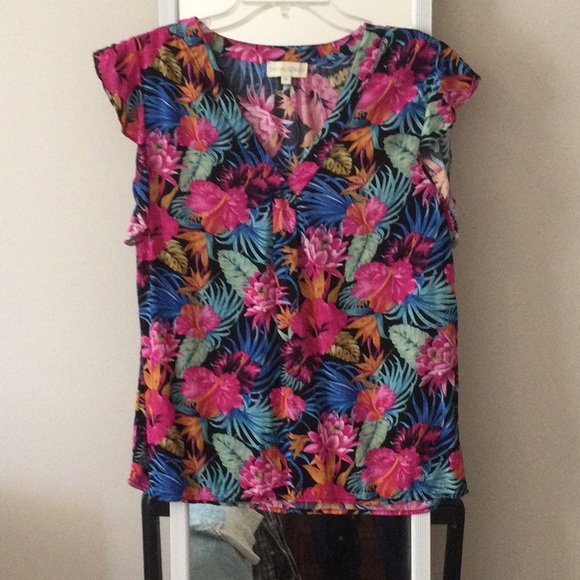 Hawaii print top - Picture 1 of 2